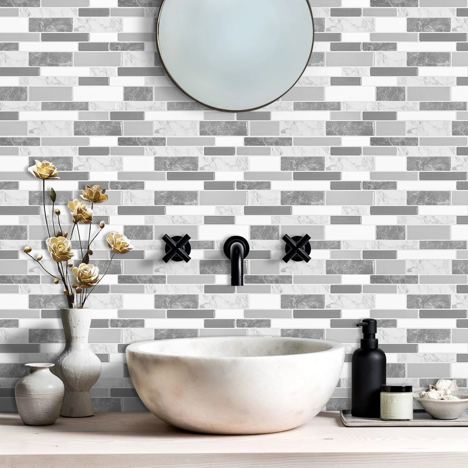 Gạch Dán Tường 3D Nhà Bếp & Nhà Tắm - Deco Hiện Đại - Daisan Mart