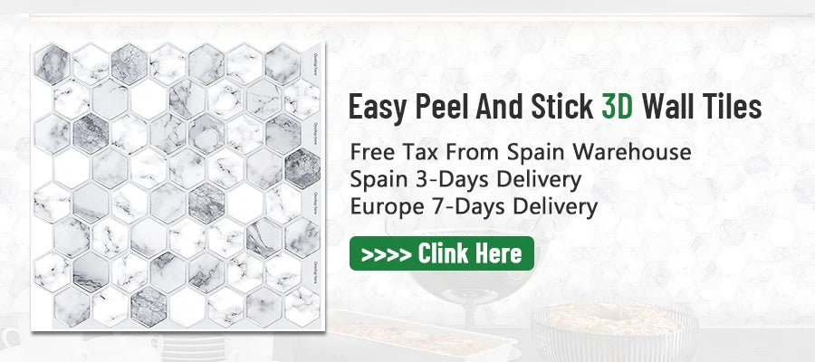 Gạch Dán Tường 3D Xám Nhạt - Vividtiles DIY Nhà Bếp - Daisan Mart