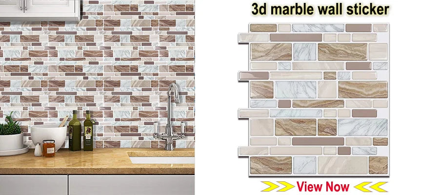 Gạch Dán Tường 3D Xám Nhạt - Vividtiles DIY Nhà Bếp - Daisan Mart