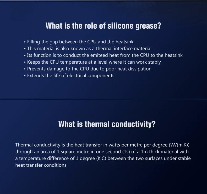 Coxbyte 18.2W/mk 導熱矽脂，適用於 CPU 散熱器、AMD 英特爾處理器、電腦散熱風扇、VGA GPU 散熱器、散熱器石膏