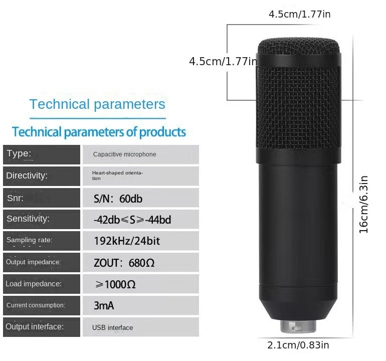 Micro Thu Âm Chuyên Nghiệp 192kHz/24Bit Cắm Là Dùng - Daisan Mart