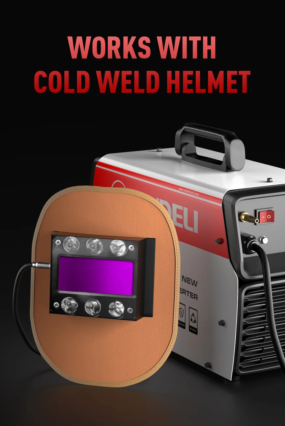 ANDELI AC/DC TIG Welding Machine TIG Pulse Stick/Spot/Aluminum Welding/Cold TIG Welder Square/Trapezoid/SINE Wave MultiProcess - Daisan Mart