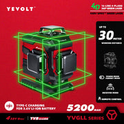 Máy Cân Mực Laser Xanh 16 Tia 4 Mặt YEVOLT PRO - Daisan Mart