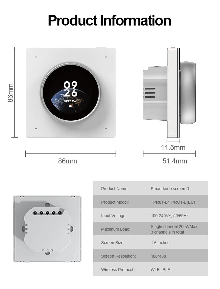 Nút Điều Khiển Thông Minh Tuya 2025 - Kết Nối Bluetooth