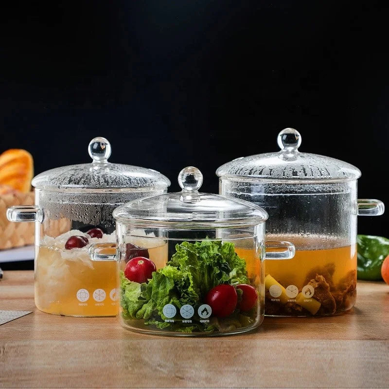 Nồi Thủy Tinh Đun Nấu Đa Năng Chịu Nhiệt ClearCooker - Daisan Mart