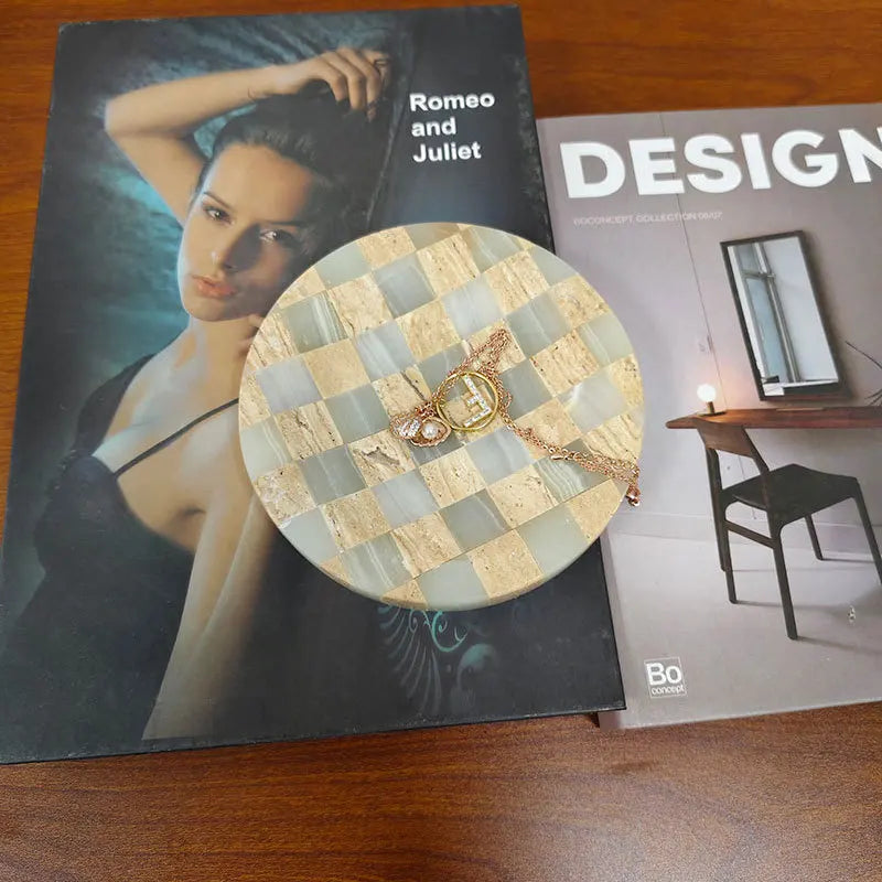 Marble mosaic small tray - Daisan Mart