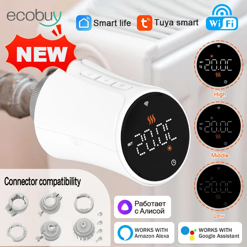 Van Nhiệt Wifi Thông Minh Tuya - Điều Khiển Nhiệt Độ - Daisan Mart