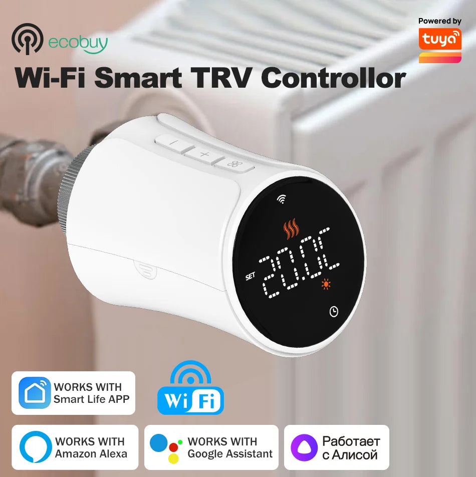 Van Nhiệt Wifi Thông Minh Tuya - Điều Khiển Nhiệt Độ - Daisan Mart