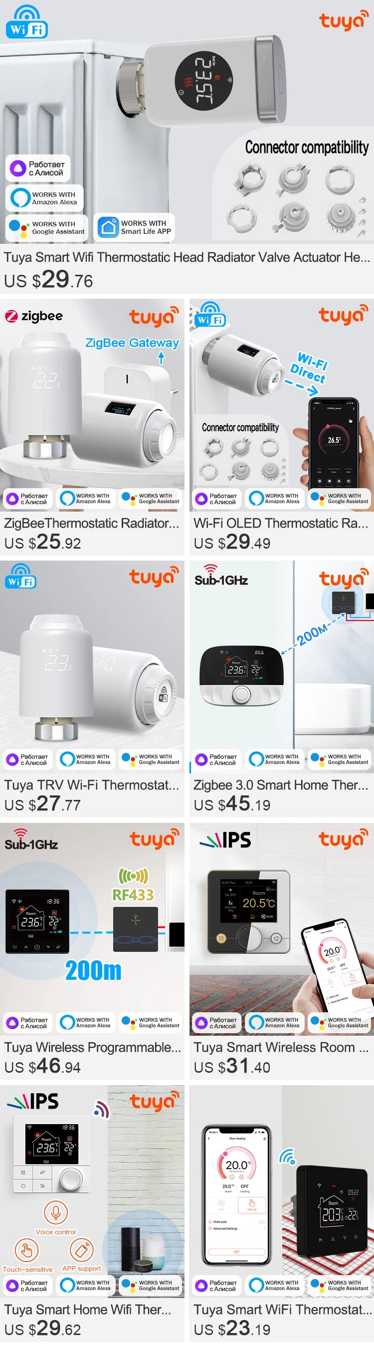 Van Nhiệt Wifi Thông Minh Tuya - Điều Khiển Nhiệt Độ - Daisan Mart