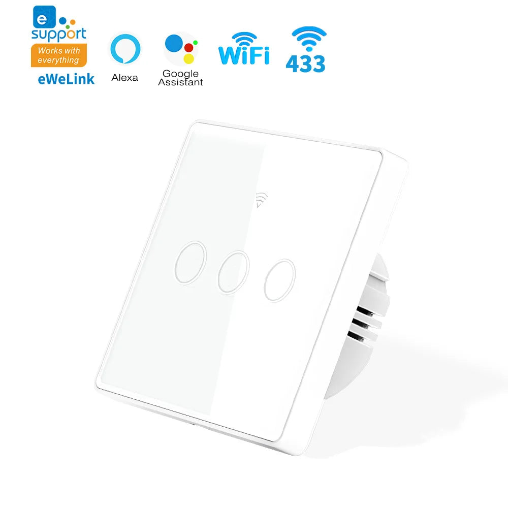 Công Tắc Thông Minh Tuya EWeLink EU - Điều Khiển Giọng Nói - Daisan Mart