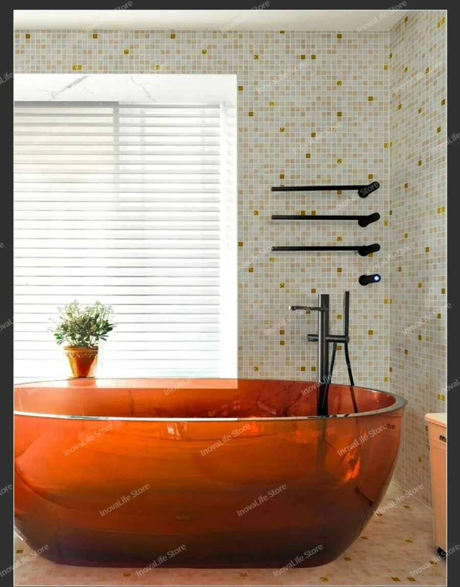 Gạch Dán Tường 3D Kính Mosaic Chống Thấm Trang Trí - Daisan Mart