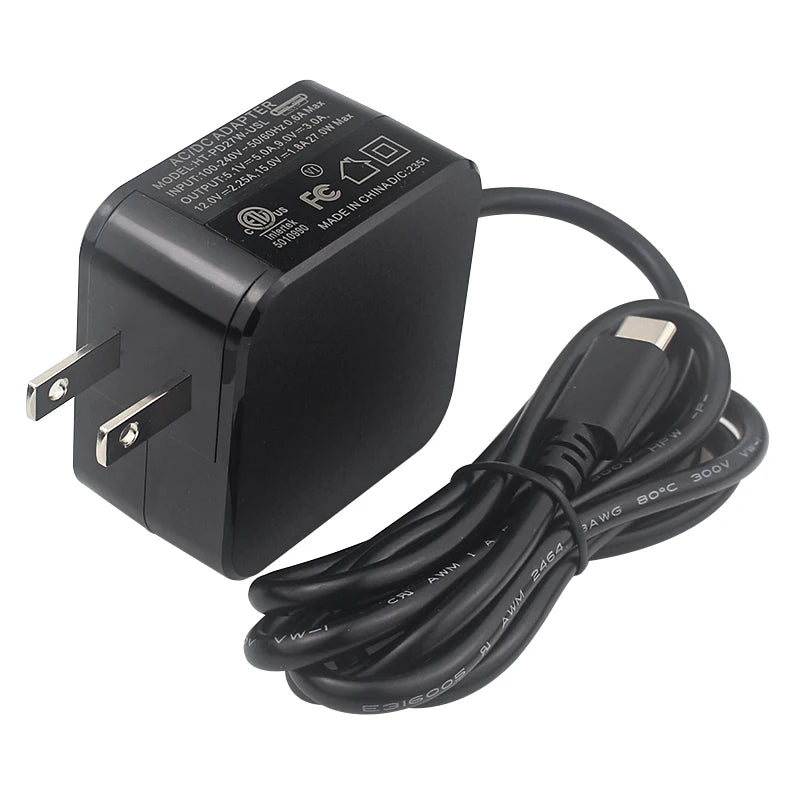 Nguồn USB-C 27W cho Raspberry Pi 5 - Hỗ trợ PD, 5A