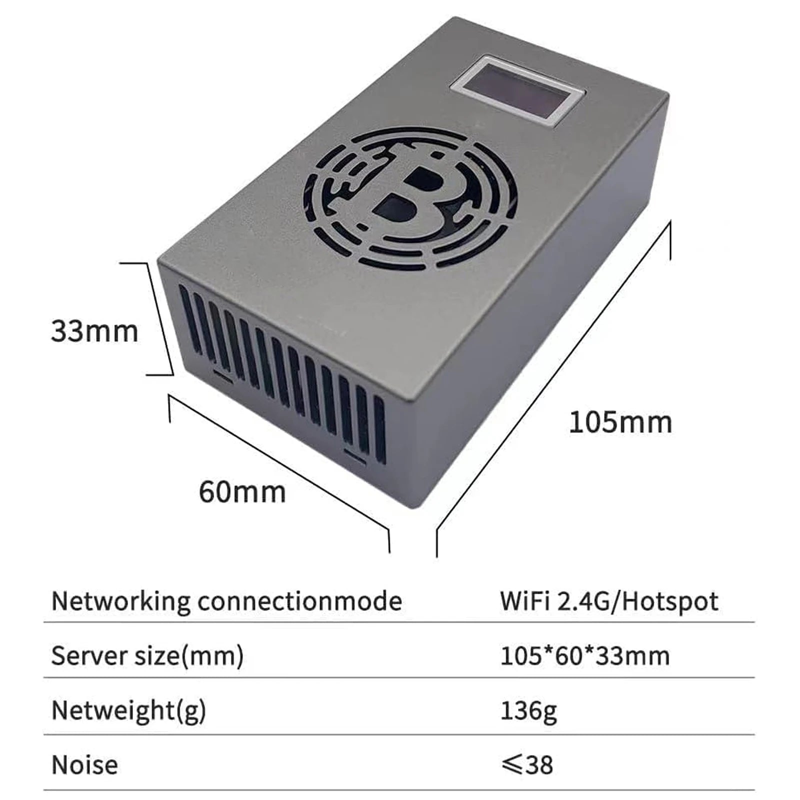 Bitcoin Miner LV06 500GH/S BM1366 13W BTC BCH BSV DGB SHA256 Solo Crypto Mining Lottery Miner Silent Miner Machine Lucky Miner - Daisan Mart