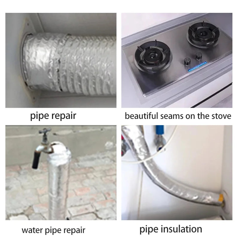 Fireproof Aluminum Tape Kitchen Insulation 1 Roll