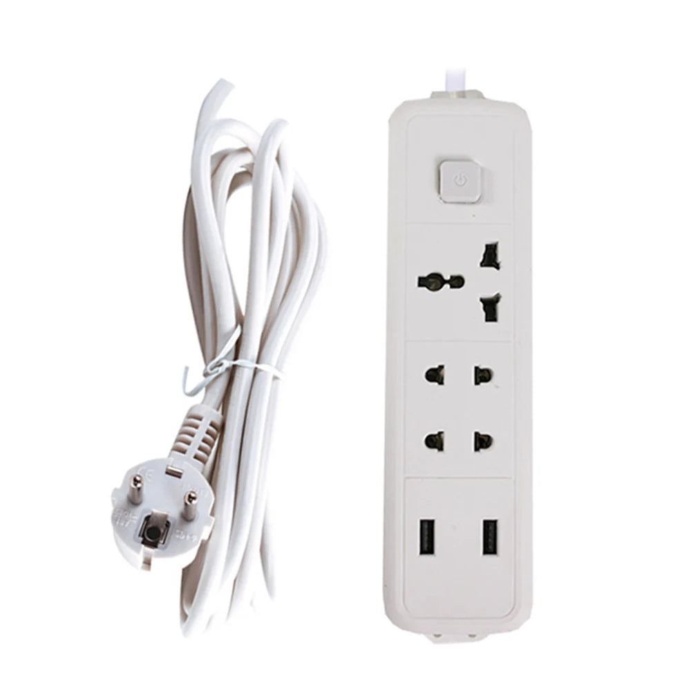 Ổ Cắm Đa Năng 3/4 Cổng USB EU/UK/US với Dây 2.5M - Daisan Mart