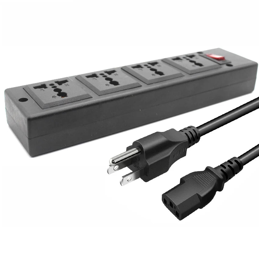 Ổ Cắm Đa Năng 4 Lỗ C14 Chuyển Đổi Quốc Tế 13A - Daisan Mart