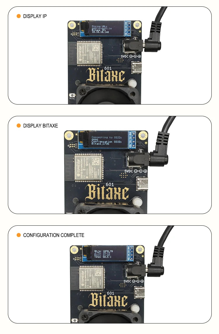 Máy Đào Bitcoin Bitaxe Gamma 601 1.2th/s 18W 2025 - Daisan Mart