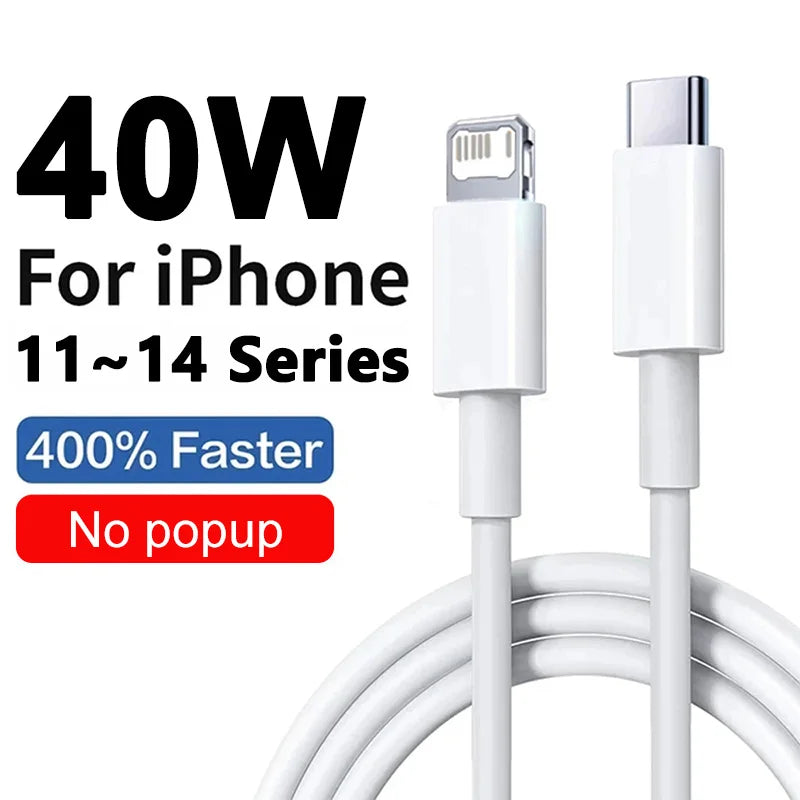 Cáp Sạc Nhanh 40W PD USB-C Cho iPhone 13-16 Pro Max - Daisan Mart