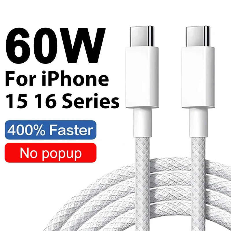 Cáp Sạc Nhanh 40W PD USB-C Cho iPhone 13-16 Pro Max - Daisan Mart