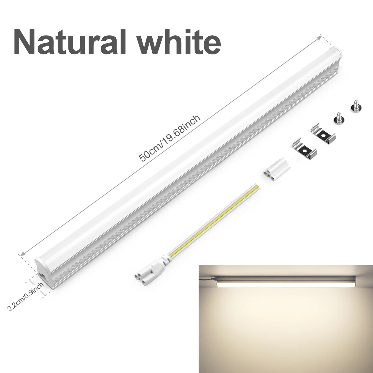 T5 15W 50cm LED Light 3000K-6500K for Workshop/Garage