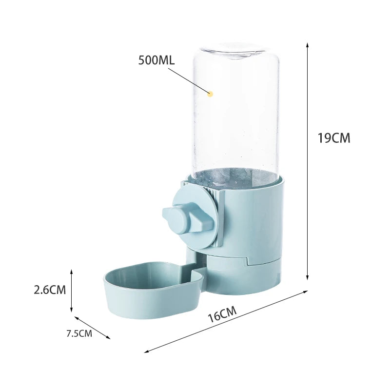 Automatic Pet Feeder Cage Hanging Bowl Water Bottle Food Container Dispenser For Puppy Cats Rabbit Birds Pet Feeding Product - Daisan Mart