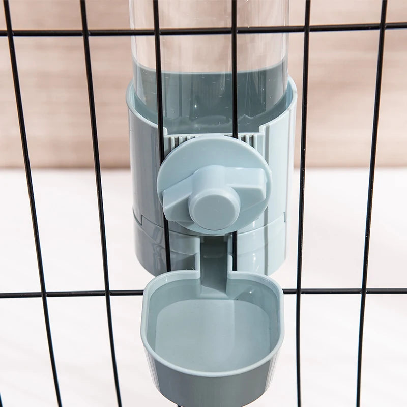 Automatic Pet Feeder Cage Hanging Bowl Water Bottle Food Container Dispenser For Puppy Cats Rabbit Birds Pet Feeding Product - Daisan Mart