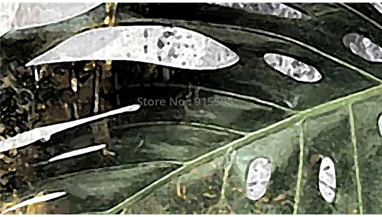 Custom Any Size Mural Wallpaper Modern 3D Tropical Rain Forest Leaves Fresco Living Room TV Sofa Background Wall Papel De Parede - Daisan Mart