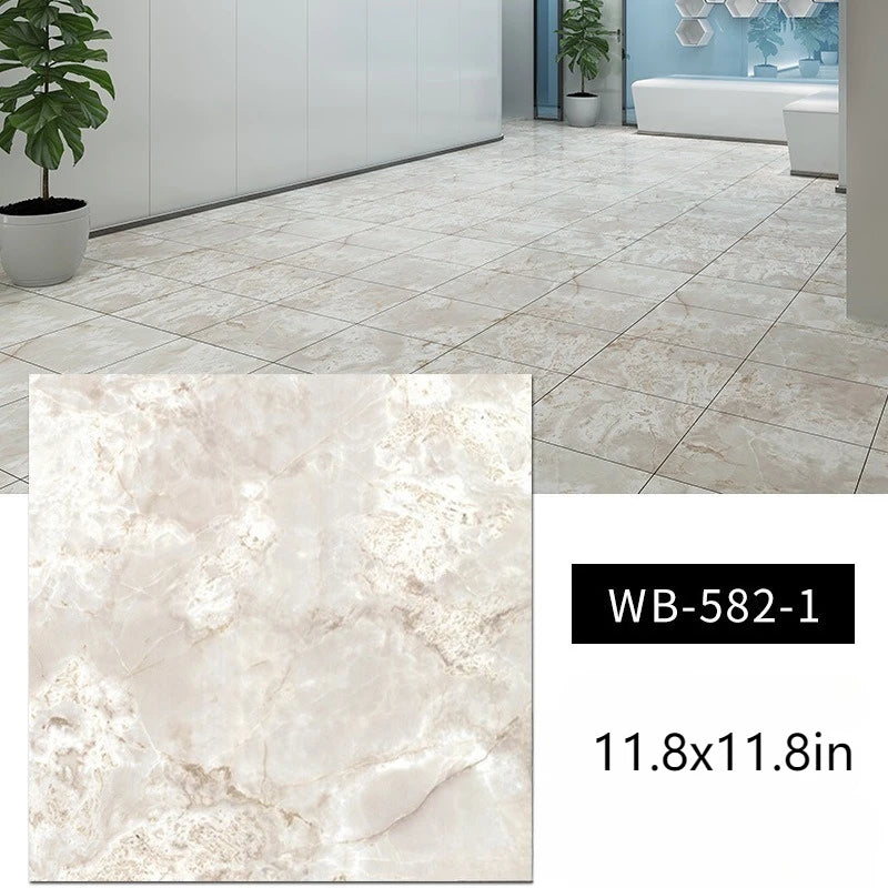 Miếng Dán Sàn Giả Đá PVC Chống Nước Tự Dán Decor - Daisan Mart