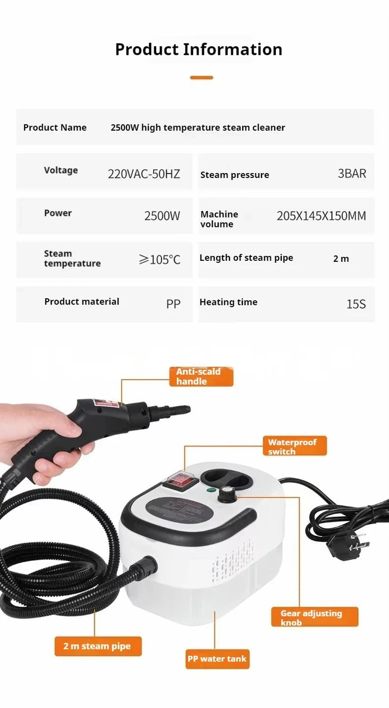 Máy Hơi Nước Diệt Khuẩn Đa Năng 220V EU Plug - Daisan Mart