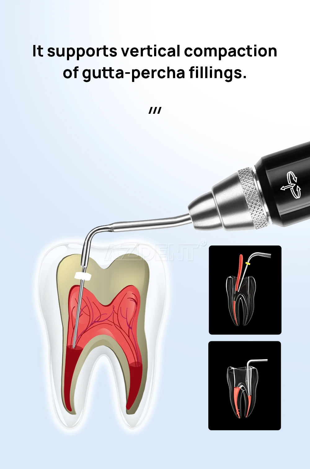 Bút Trám Nóng AZDENT Không Dây 3s Hàn Ống Tủy