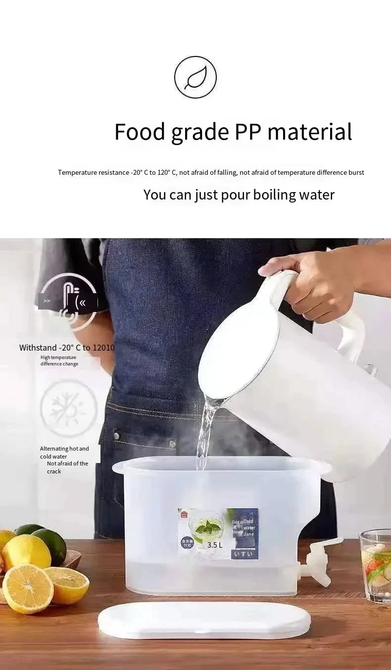 Bình Nước Lạnh 3.5L/5L Có Vòi Tiện Dụng Mùa Hè - Daisan Mart