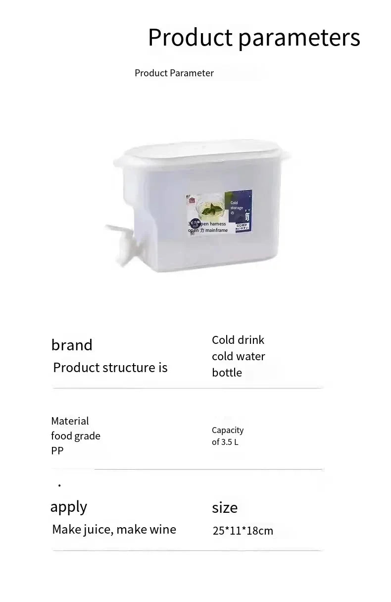 Bình Nước Lạnh 3.5L/5L Có Vòi Tiện Dụng Mùa Hè - Daisan Mart