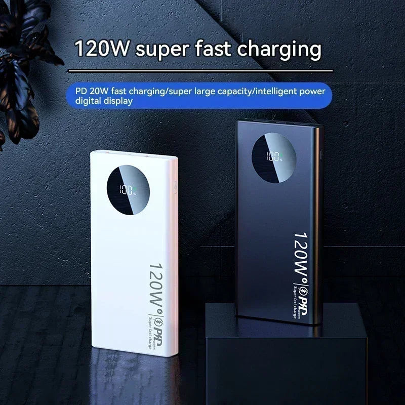 Siêu Sạc Dự Phòng 120W 50000mAh Nhanh & Mạnh Mẽ - Daisan Mart