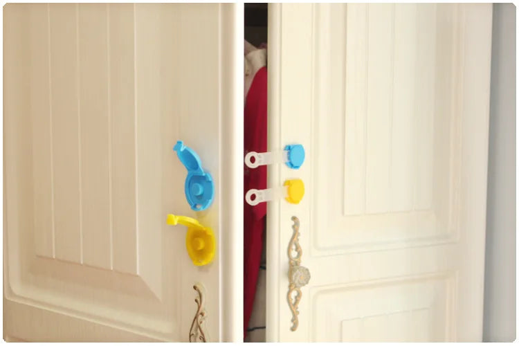 5PCs Door Lock Baby Safety Home Baby Protection Refrigerator Drawer Lock For Kids Safety Security Protector Baby Care - Daisan Mart
