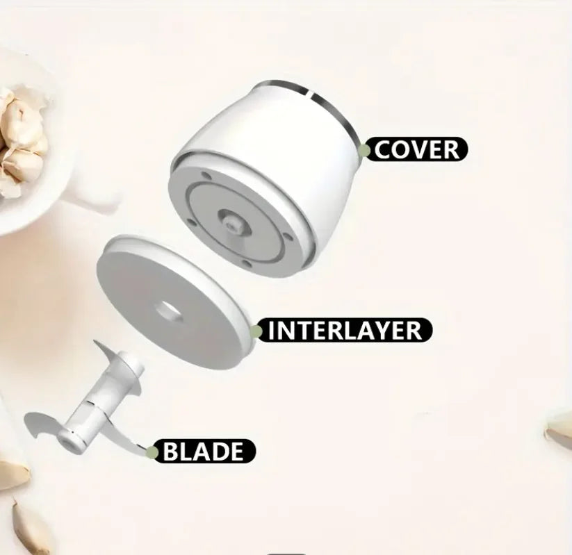 Máy Xay Tỏi Đa Năng Mini Sạc USB Tiện Lợi Gia Đình - Daisan Mart