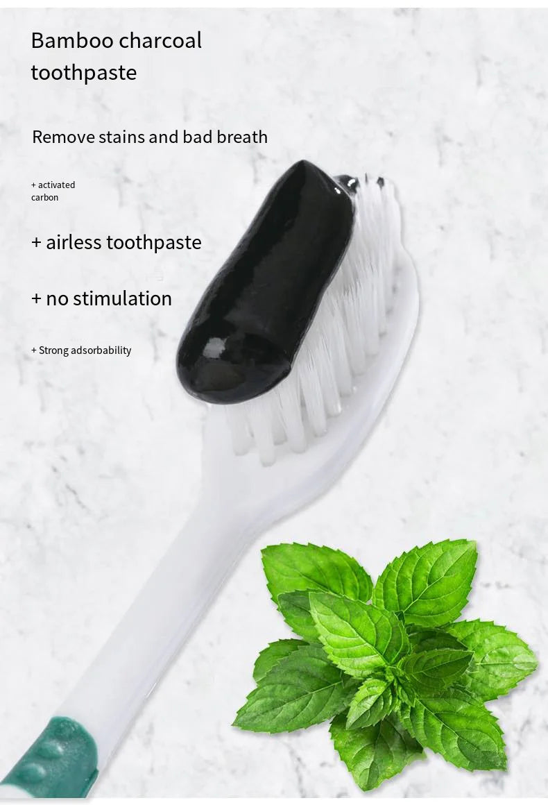 Bamboo Charcoal Black Toothpaste Coconut Shell Black Activated Carbon Bright White Gum Protection Bamboo Charcoal Toothpaste - Daisan Mart