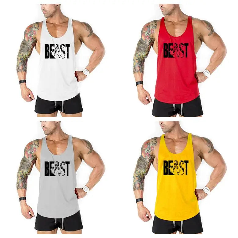 Áo Tank Nam Tập Gym Cotton Không Tay Thoáng Mát - Daisan Mart