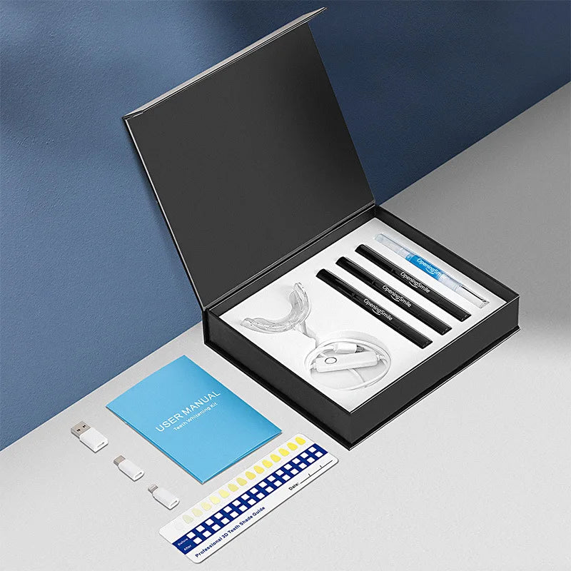 Teeth Whitening Set Cold Light Beauty Instrument Effectively Removes Yellow Tooth Stains USB Type Lamp - Daisan Mart