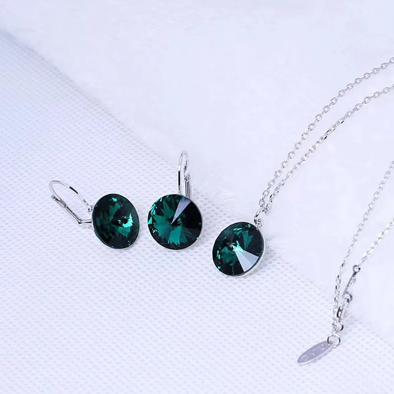 Bộ Trang Sức Bella Áo Bạc - Pha Lê Áo Lộng Lẫy