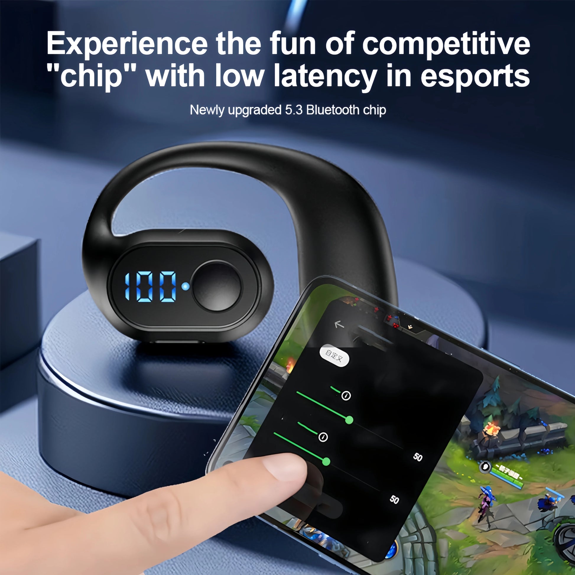 Tai Nghe Bluetooth 5.3 Chống Ồn, Âm Thanh HiFi, Earhook - Daisan Mart