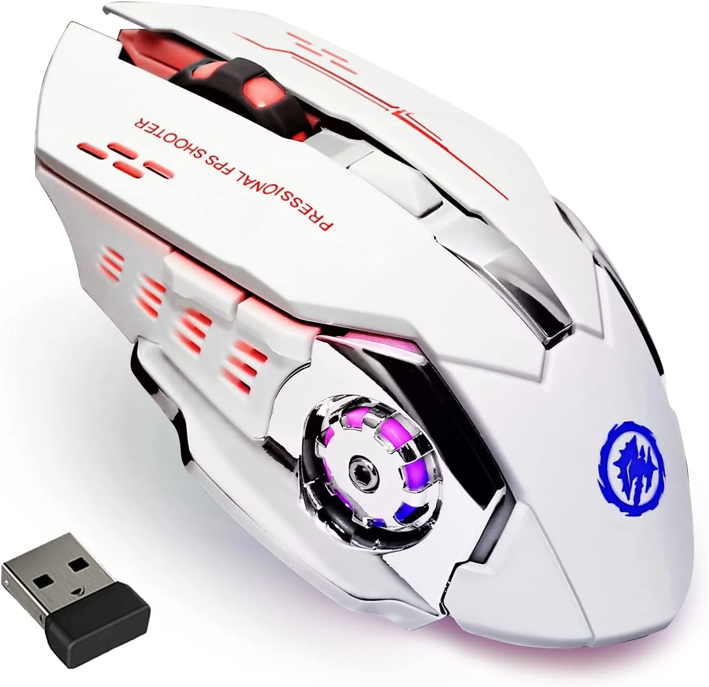 Chuột Gaming Không Dây RGB Bluetooth Sạc Lại Yên Tĩnh - Daisan Mart