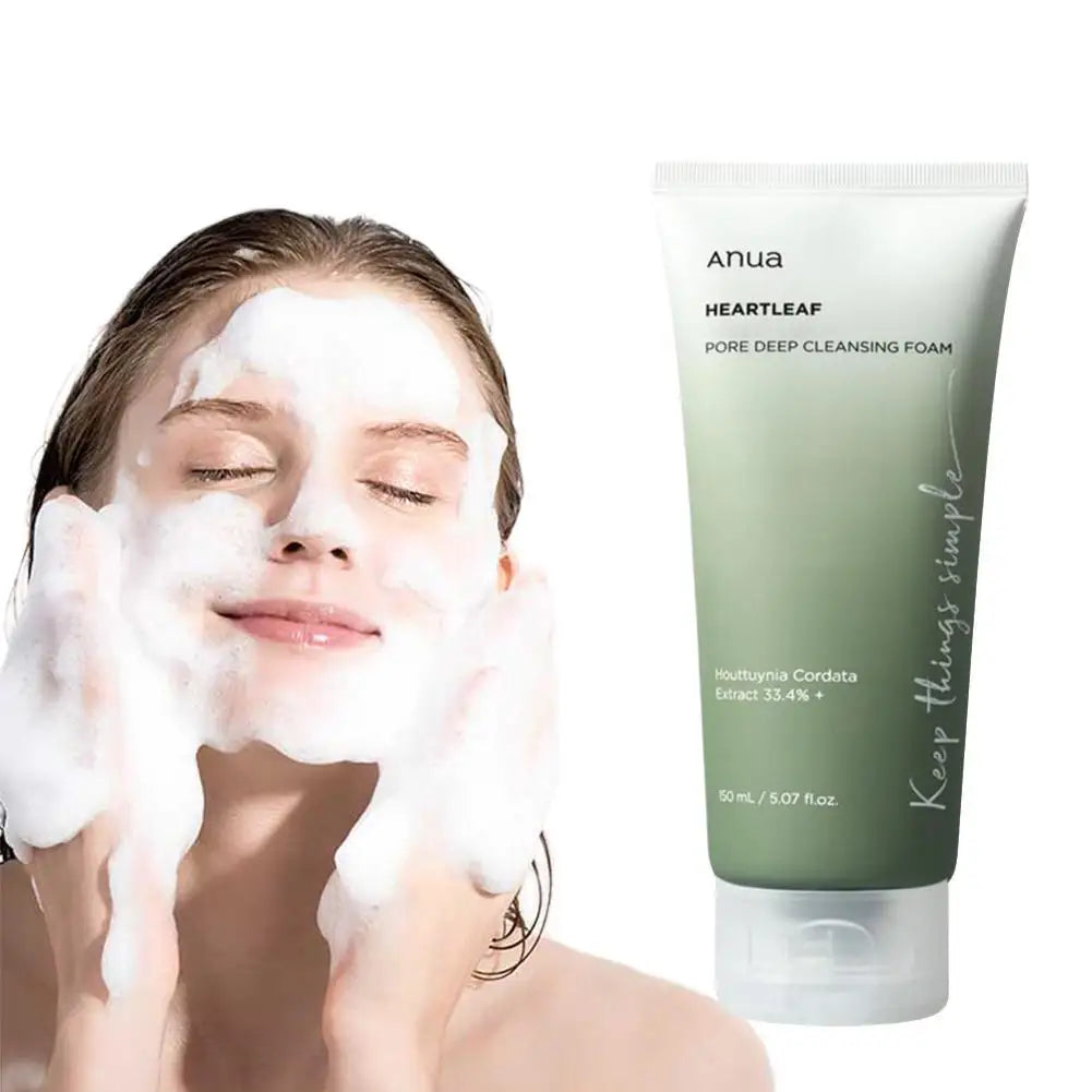Foaming Cleanser150ml | Succinic Acid + Lha Pore Deep Cleanser Foam with Gentle Exfoliating and Degreasing - Daisan Mart