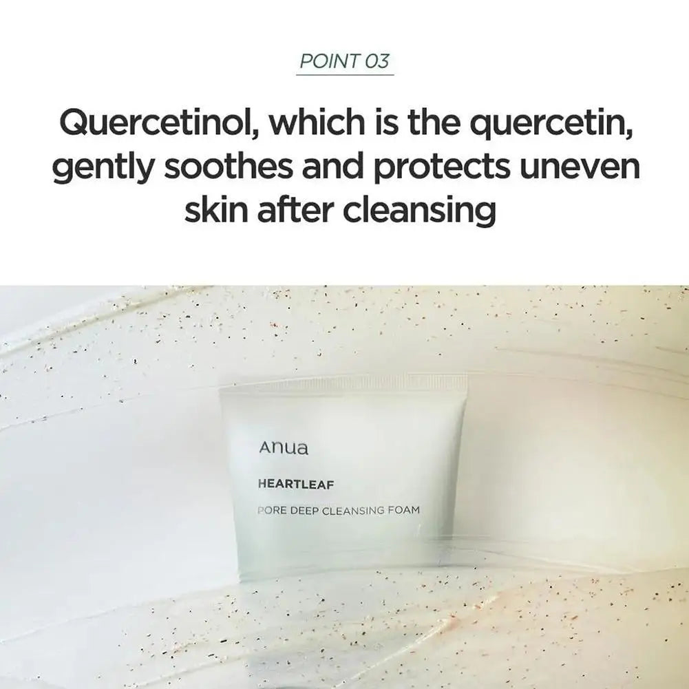 Foaming Cleanser150ml | Succinic Acid + Lha Pore Deep Cleanser Foam with Gentle Exfoliating and Degreasing - Daisan Mart