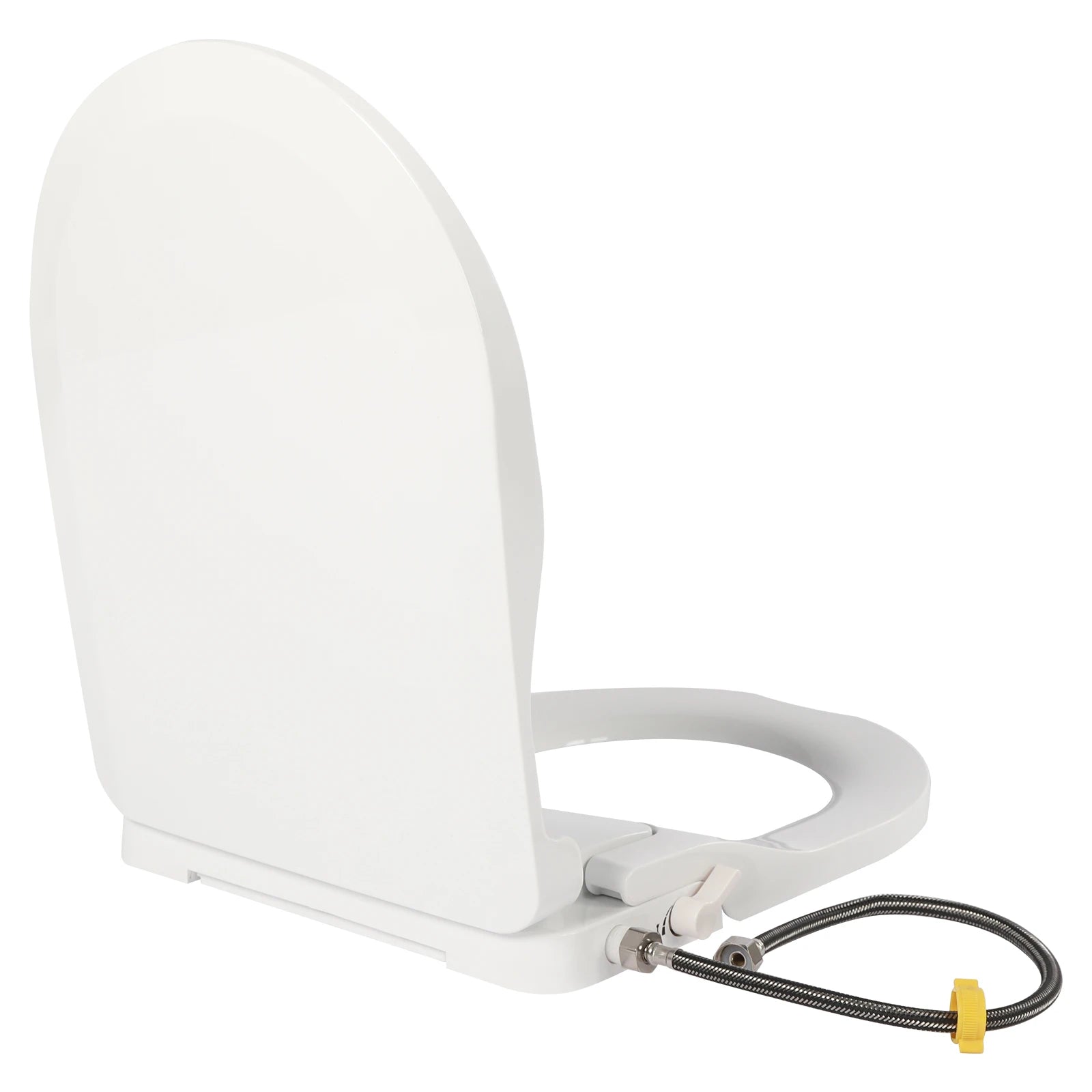 Non-Electric Bidet Toilet Seat White Dual Nozzle System - Bidet with Easy Installation Fits Elongated Toilets - Daisan Mart