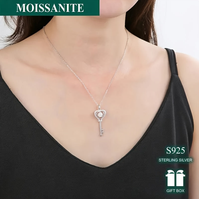 Mặt Dây Chuyền Trái Tim Moissanite 1 Carat - Vàng 18K
