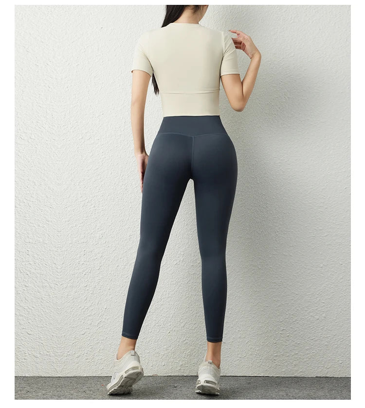 Áo Tập Nữ Crop Top Thể Thao Ngắn Tay Mùa Hè 2023 - Daisan Mart