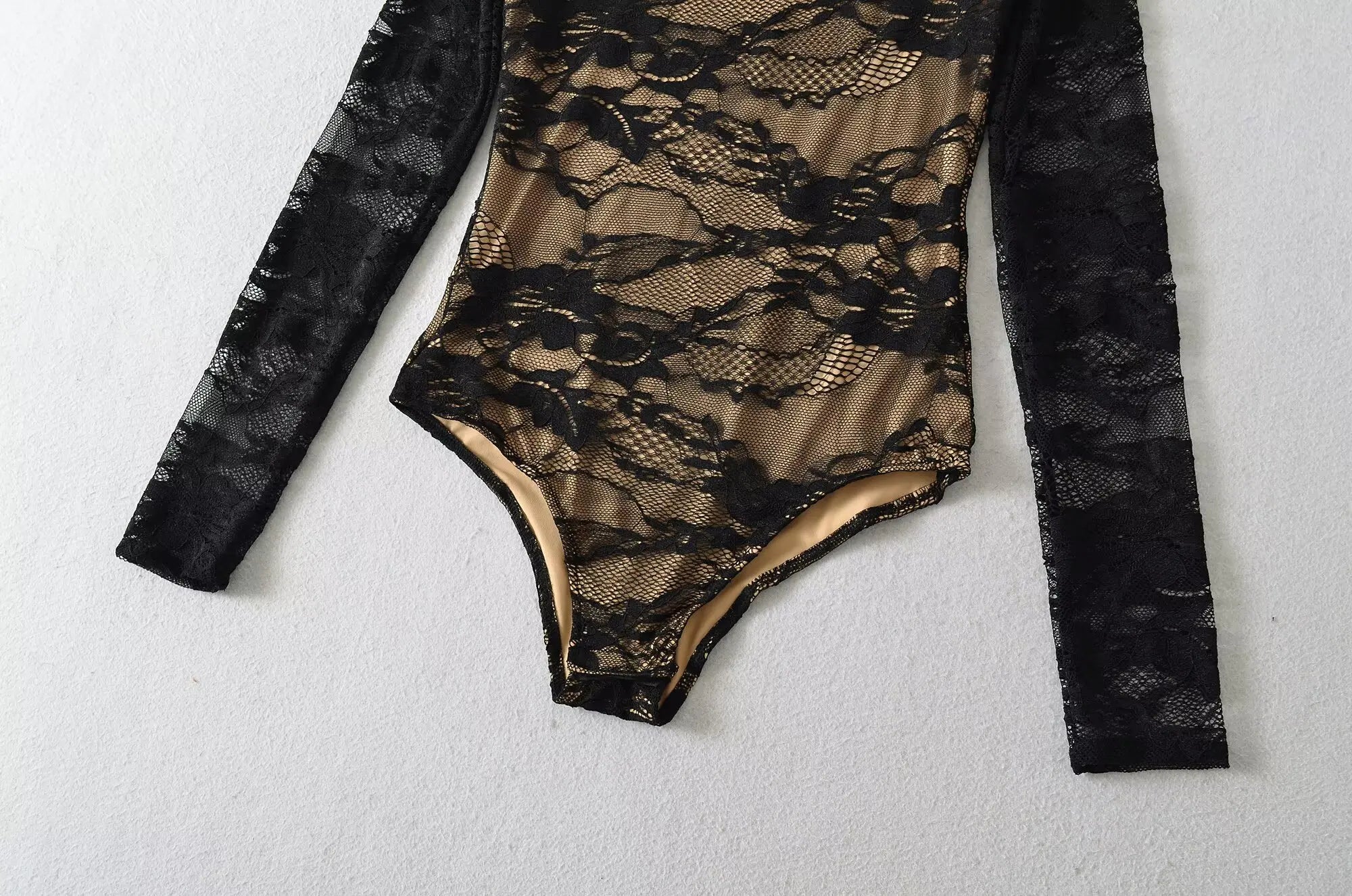 Sexy Lace Bodysuit 2025 - 2 Colors Long Sleeves