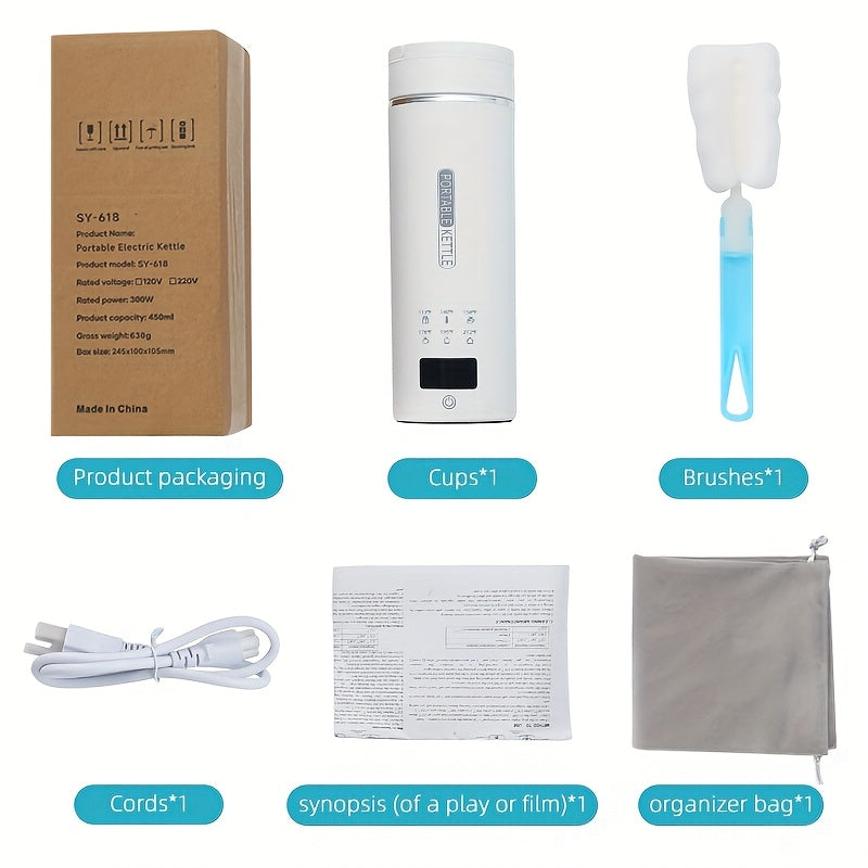 Ấm Đun Siêu Tốc Du Lịch 400ml - Đa Nhiệt An Toàn