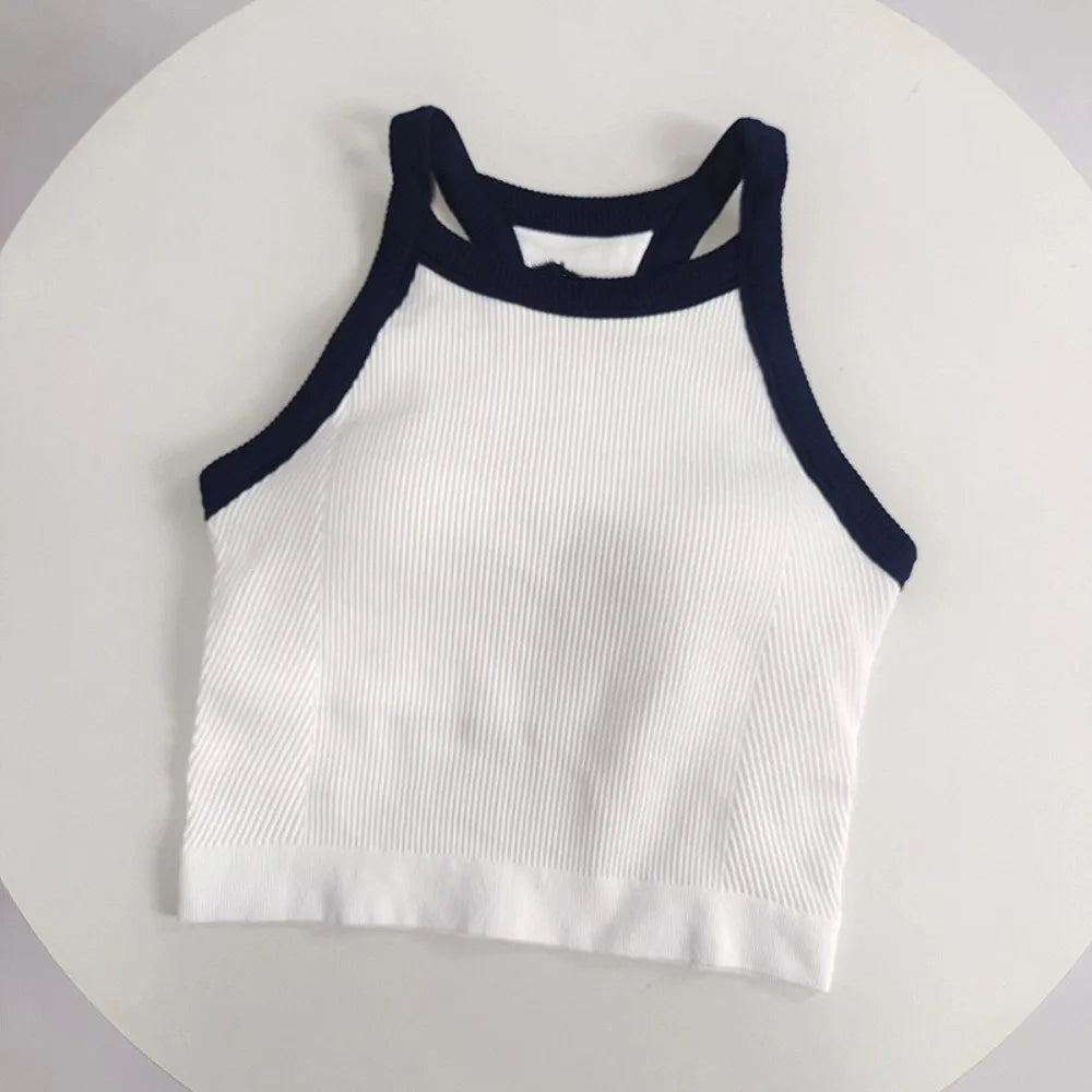 Tank Thể Thao Cổ Cao Thoáng Khí Đệm Ngực Cố Định - Daisan Mart