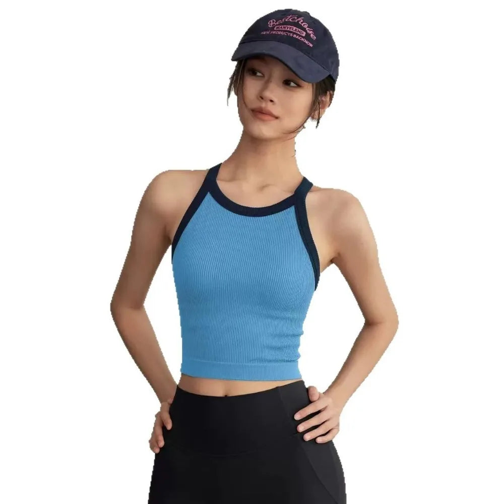 Tank Thể Thao Cổ Cao Thoáng Khí Đệm Ngực Cố Định - Daisan Mart